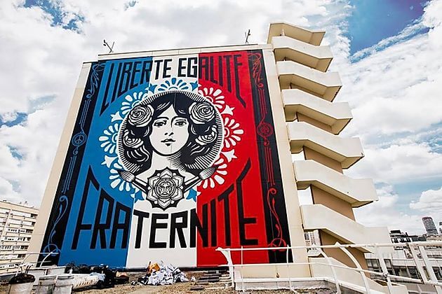 ‘Liberté, Égalité, Fraternité’ by Shepard Fairey