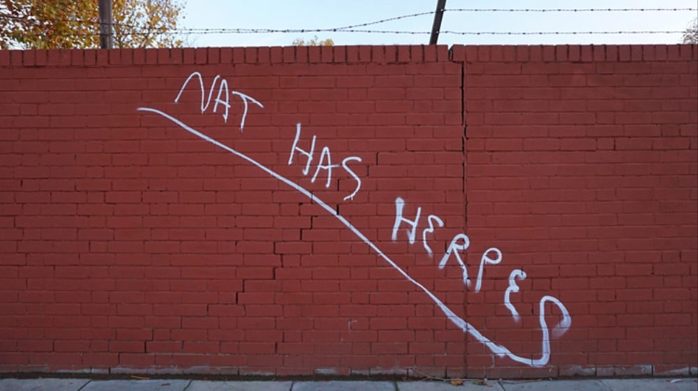 Nat Has Herpes Graffiti